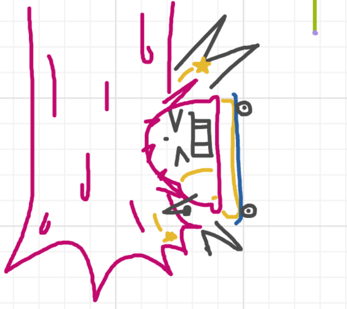 A panel from Running Duos, episode four of the Board Boards object show by Furretwalk/WalkingFurret.